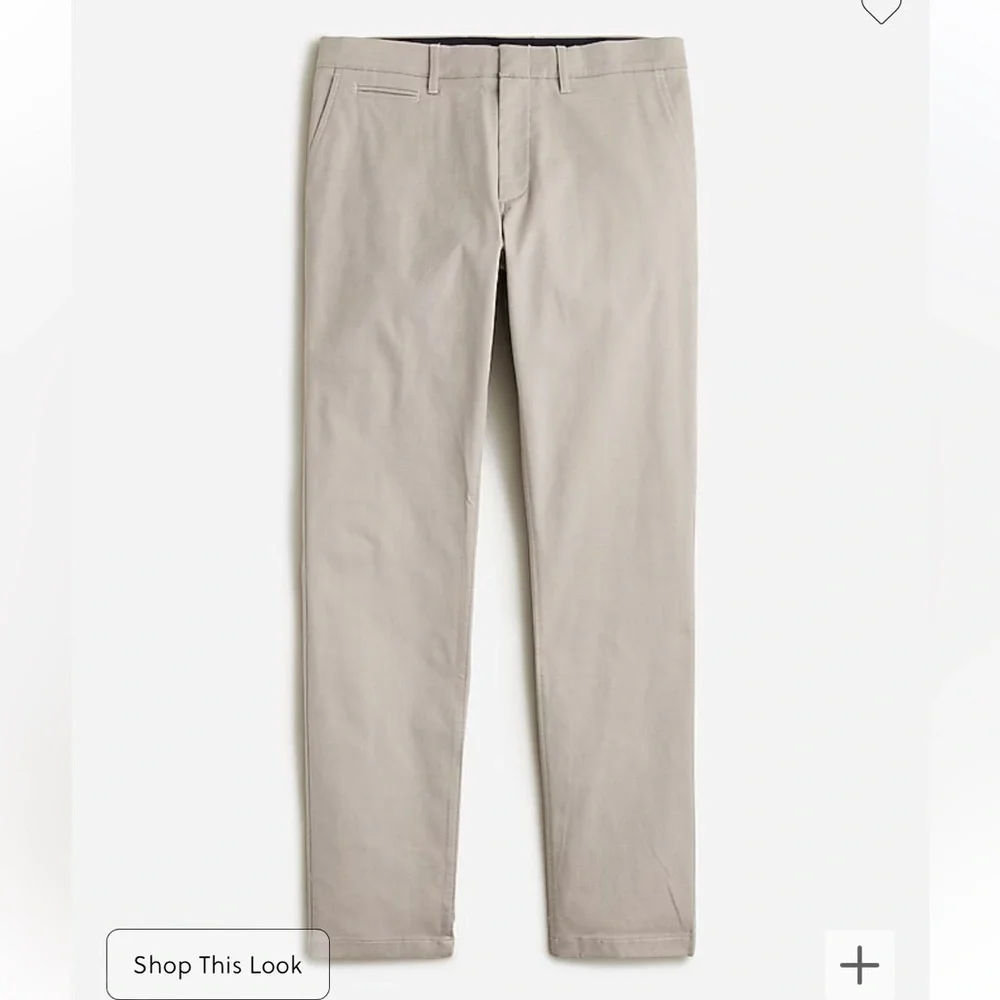 J crew Oxford khaki 484 Slim-fit tech oxford pant
